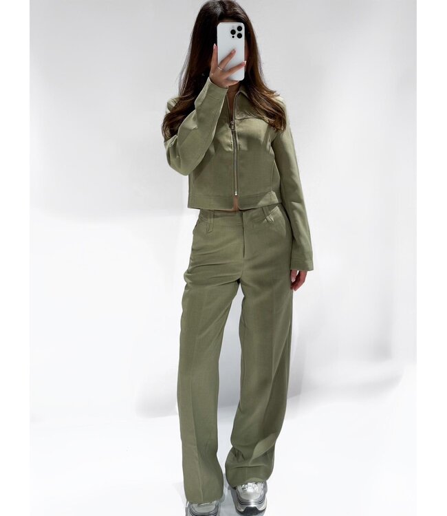(SOLD OUT SIZE XS - S - M) HERA TROUSERS - LVC1071-1 - OLIVE