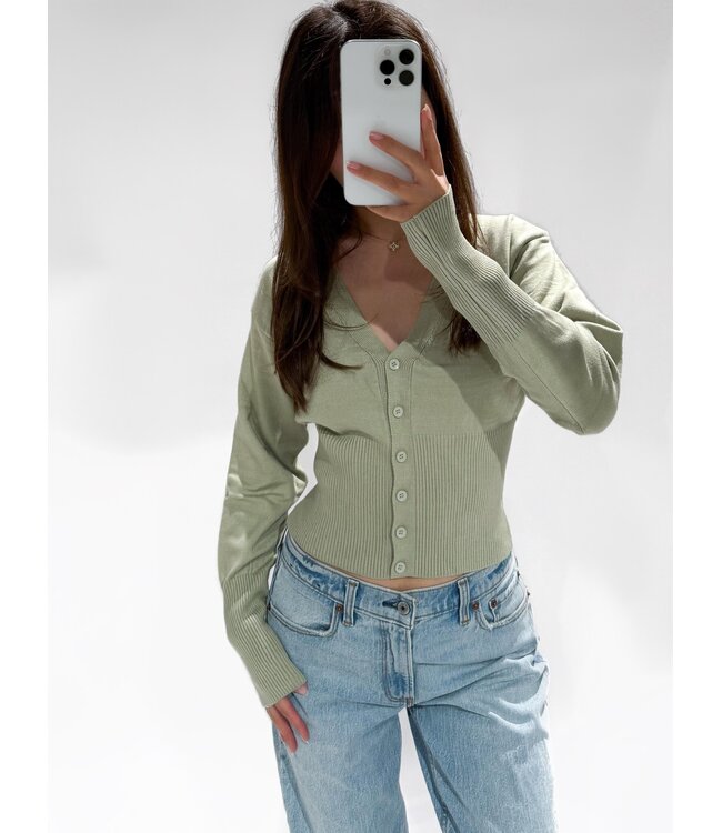 CHRISTY CARDIGAN - LVC1074 - GREEN