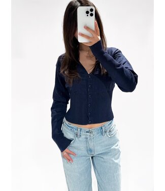 CHRISTY CARDIGAN - LVC1074 - NAVY
