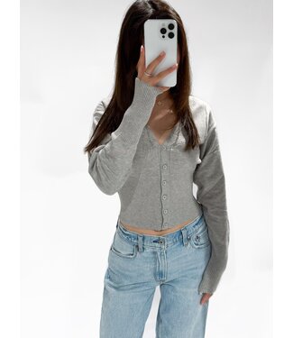 CHRISTY CARDIGAN - LVC1074 - GREY