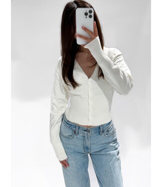 CHRISTY CARDIGAN - LVC1074 - WHITE