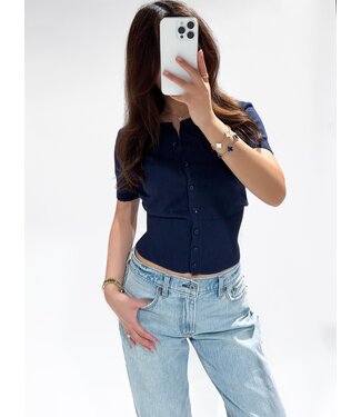 JOSIE CARDIGAN - NAVY - LVC1031