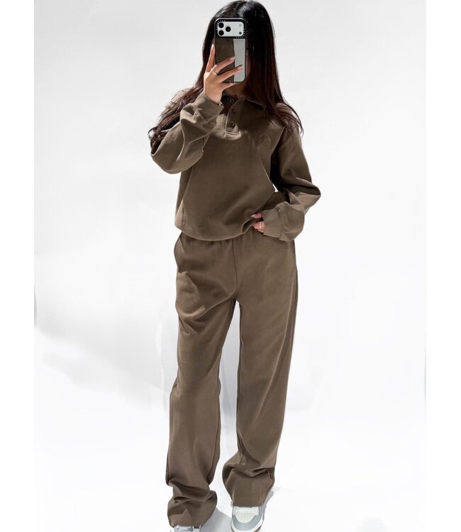 REDEFINED STRAIGHT TROUSERS - RF0055 - DARK TAUPE
