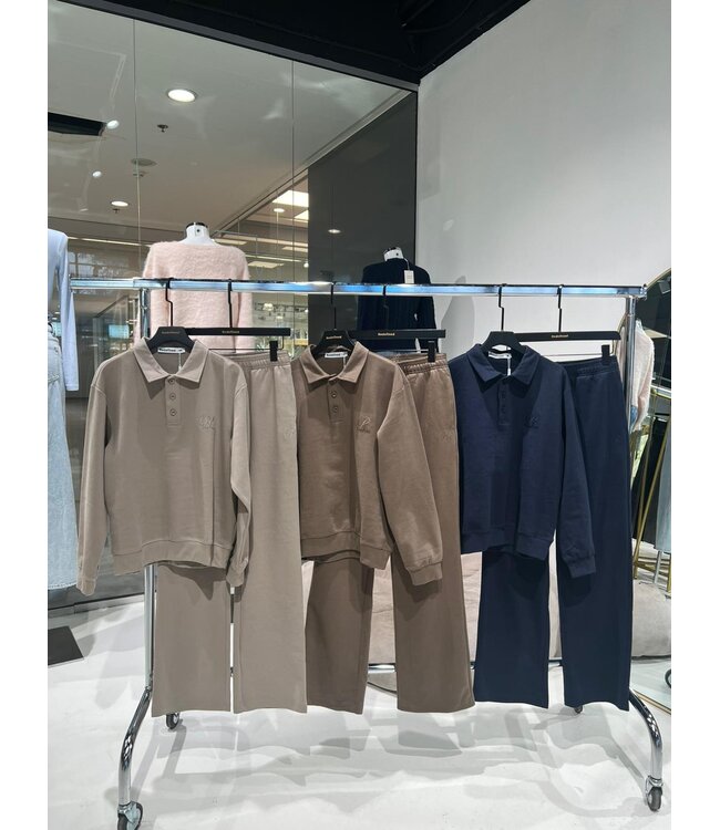 REDEFINED POLO SWEATER - RF0054 - DARK TAUPE