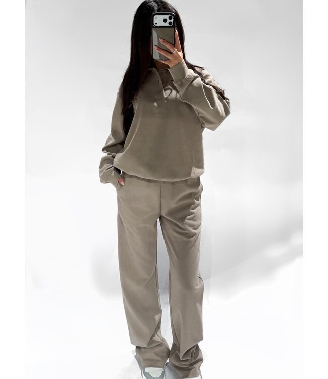 REDEFINED STRAIGHT TROUSERS - RF0055 - TAUPE