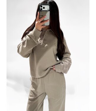 REDEFINED POLO SWEATER - RF0054 - TAUPE