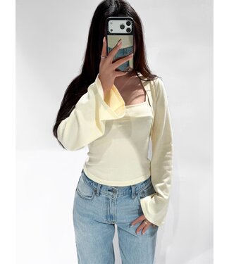 TANK CARDIGAN SET - LVC1081 - CREME