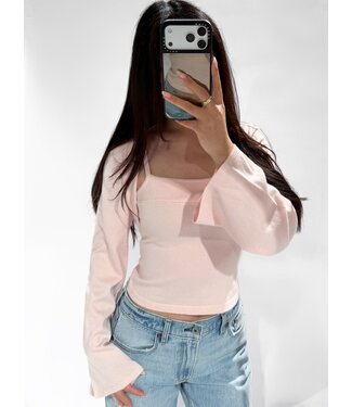 TANK CARDIGAN SET - LVC1081 - PINK