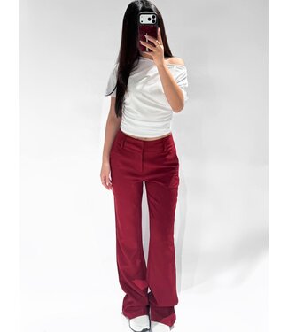 LUCIA FLARED TROUSERS - LVC1077 - RED
