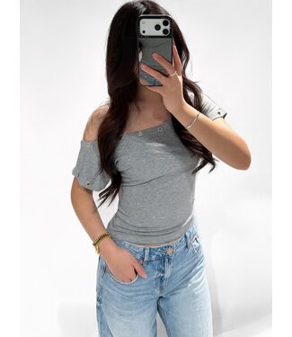 HANNAH  TOP - LVC1114 - GREY