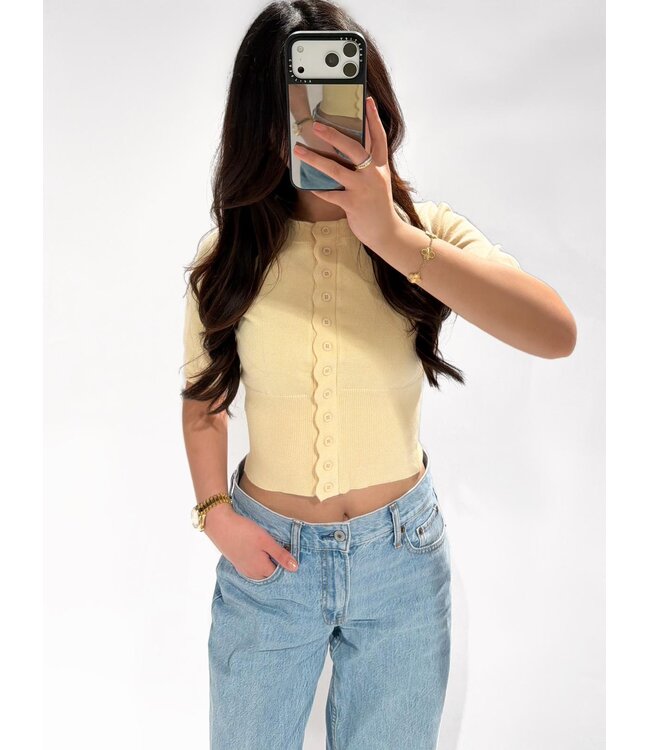 ELANI CARDIGAN - LVC1097 - LEMON