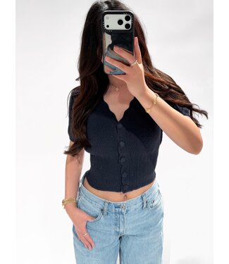 AGNES TOP - LVC1105 - NAVY