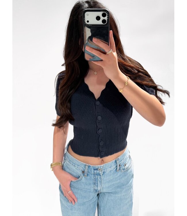 AGNES TOP - LVC1105 - NAVY