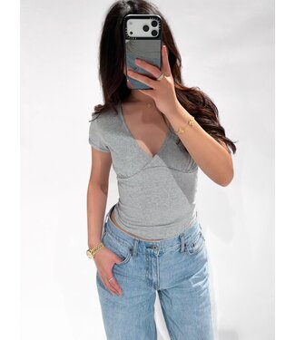LYLA TOP - GREY