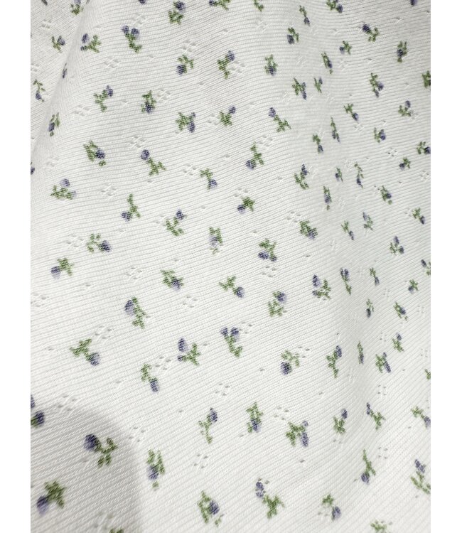 CINDY POINTELLE TOP - LVC1029 - FLORAL BLUE