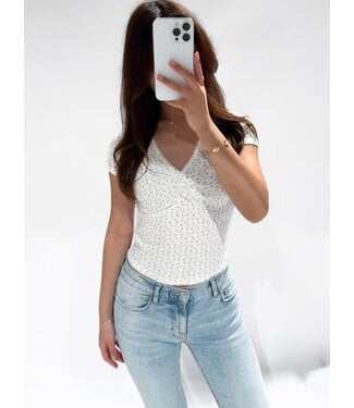 CINDY POINTELLE TOP - LVC1029 - FLORAL RED