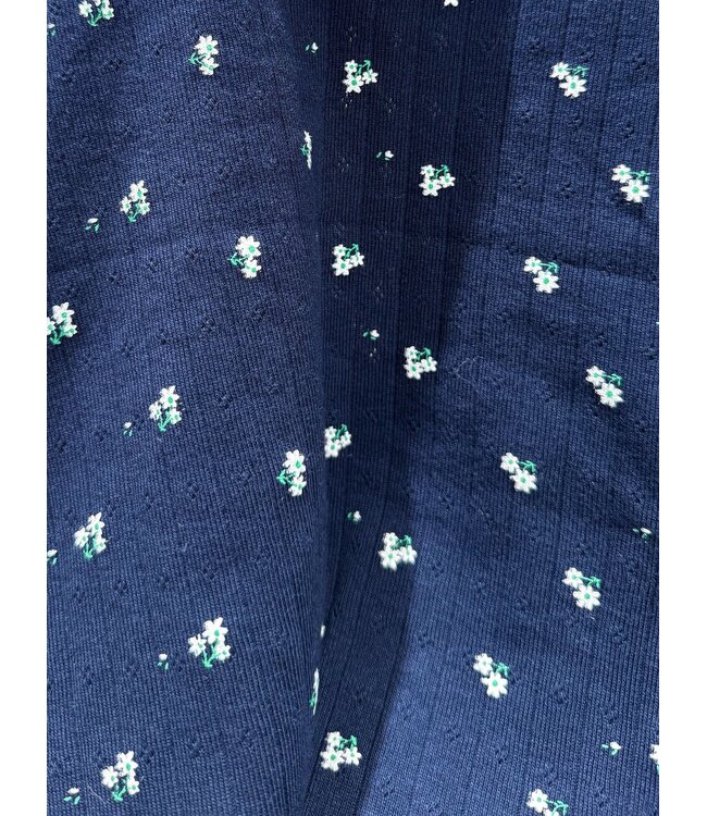 NANCY POINTELLE TOP - LVC1030 - NAVY