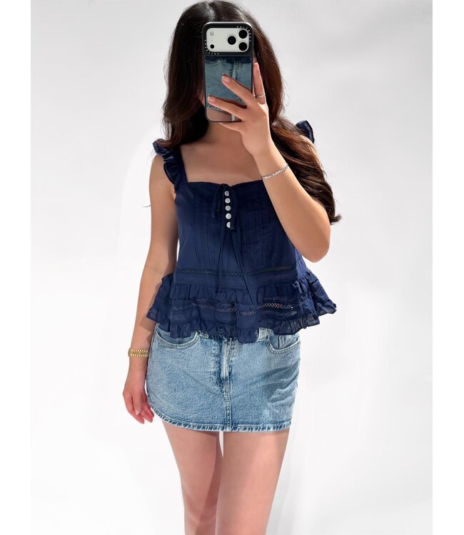 BRIELLE TOP - LVC1103 - NAVY
