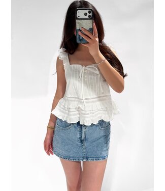 BRIELLE TOP - LVC1103 - WHITE