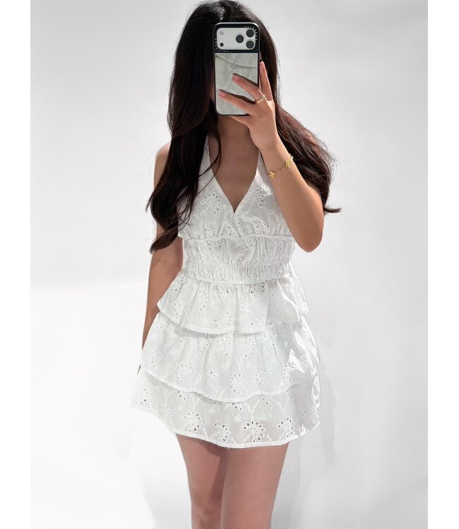 CANDICE HALTER TOP - LVC1091 - WHITE