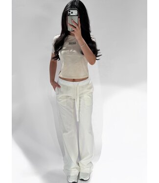 AVELINE LINEN TROUSERS - LVC1093 - WHITE
