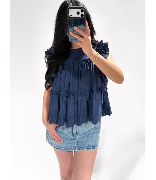 ARIA TOP - LVC1098 - NAVY