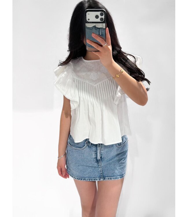 ASENA TOP  - LVC1127 - WHITE