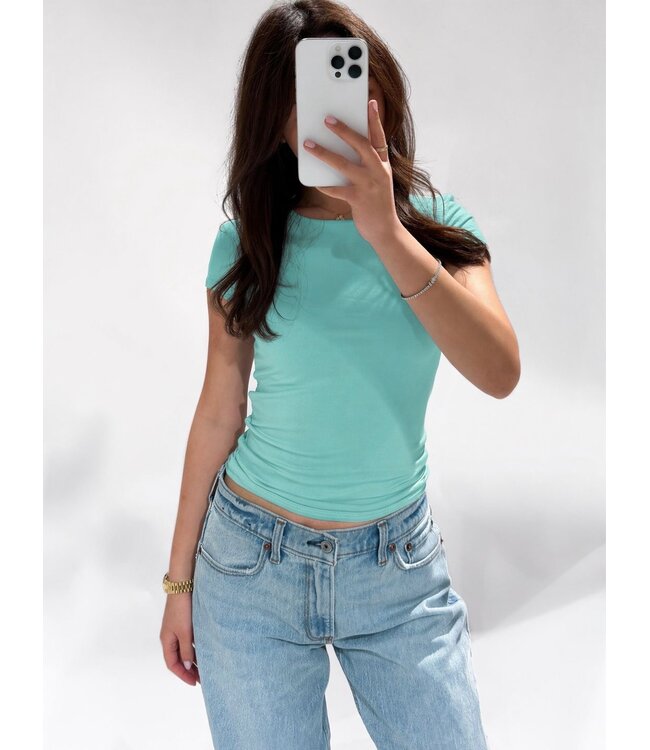 ARYA TEE - TURQUOISE