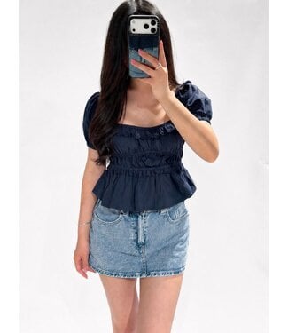 SARAH TOP - LVC1120 - NAVY