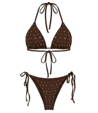 STUDS BIKINI - LVC1132 - BROWN