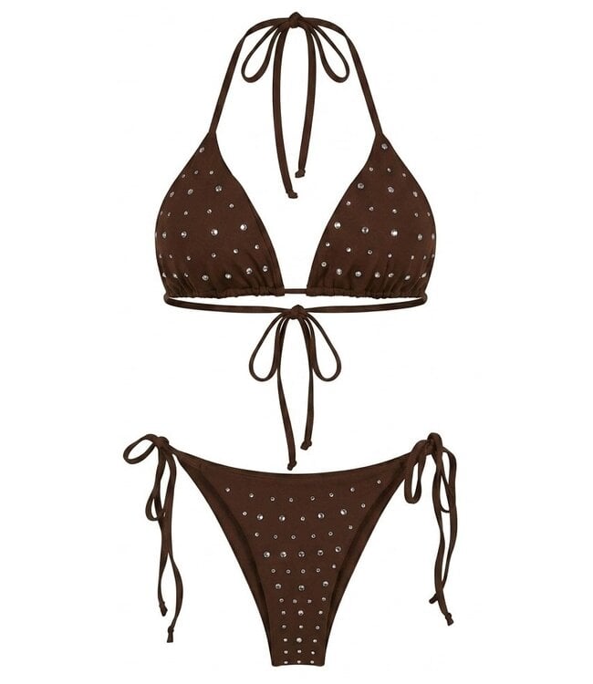 STUDS BIKINI - LVC1132 - BROWN