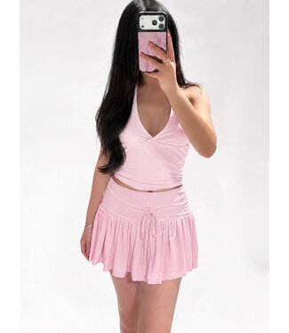 FIORA HALTER TOP - PINK