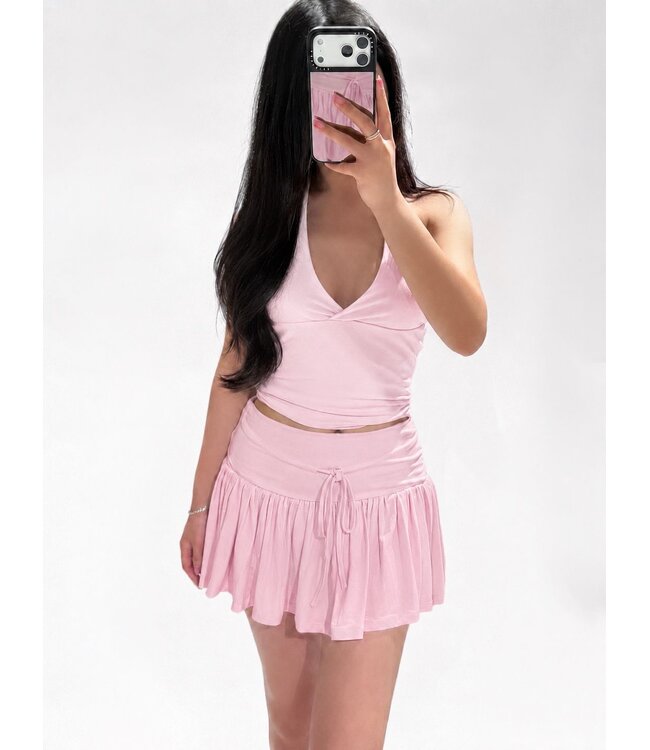 FIORA HALTER TOP - PINK