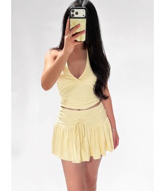 FIORA HALTER TOP - YELLOW