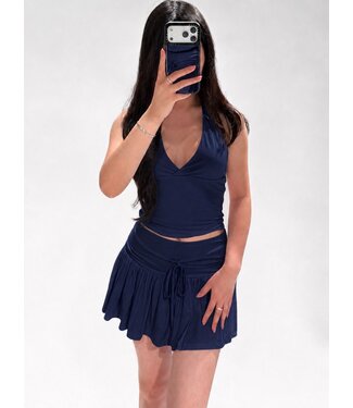 FIORA HALTER TOP - NAVY