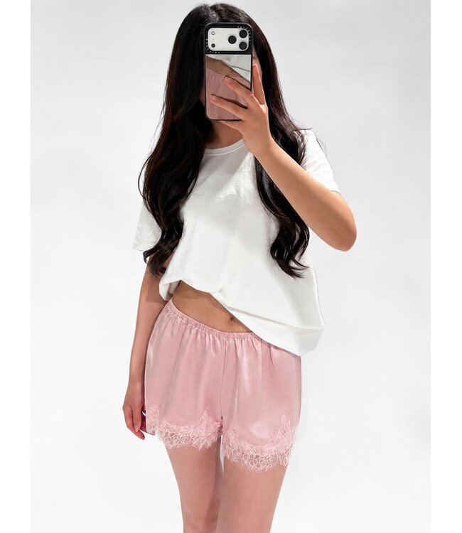 LACE SHORTS - LVC1133 - PINK