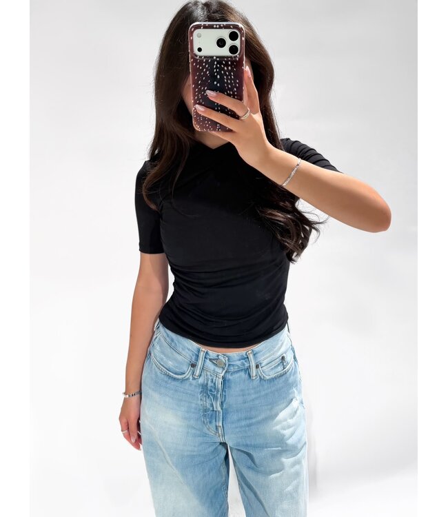IVY TOP - BLACK