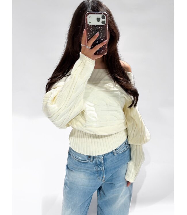 VALERIE SWEATER - LVC1141 - WHITE
