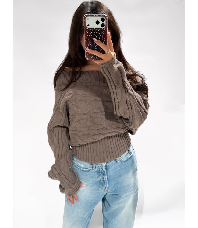 VALERIE SWEATER - LVC1141 - BROWN