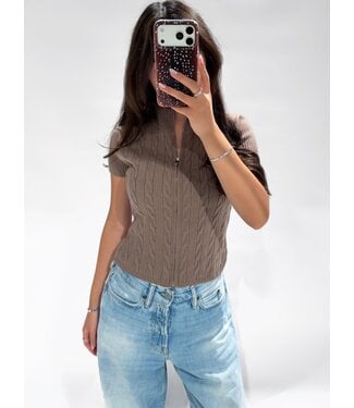 WREN CABLE ZIP TOP  - LVC1138 - TAUPE