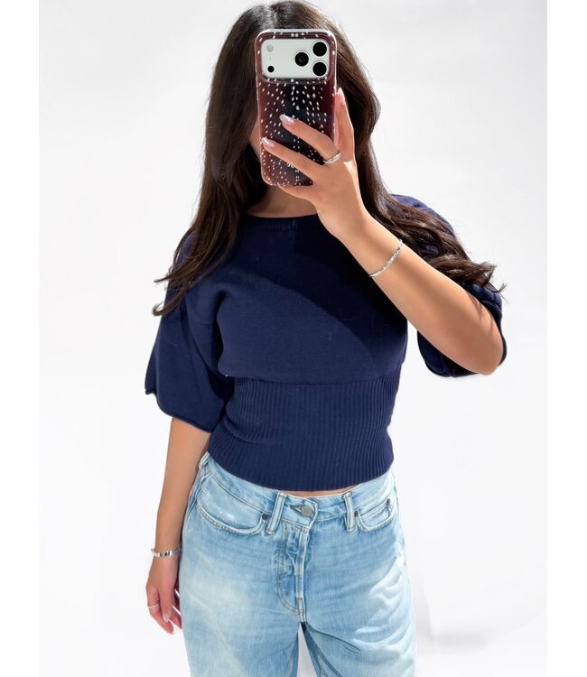 SOLENE TOP - NAVY