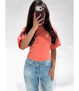 SOLENE TOP - CORAL