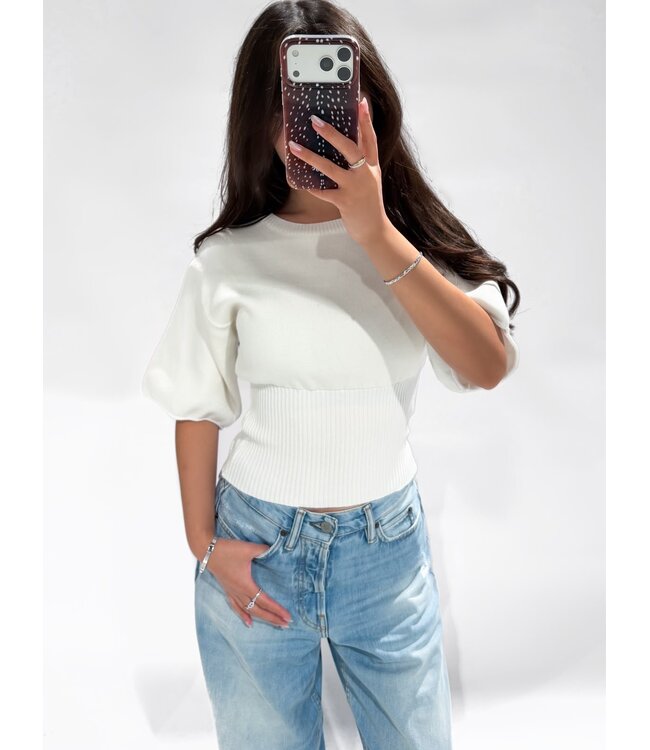 SOLENE TOP - WHITE