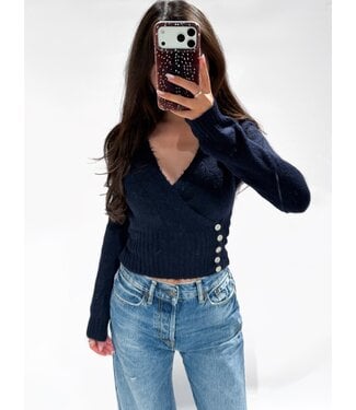ROMY TOP - NAVY