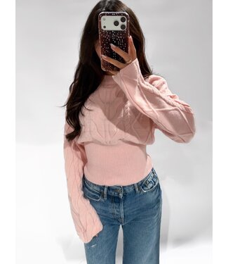 MAE CABLE SWEATER - LVC1140 - PINK
