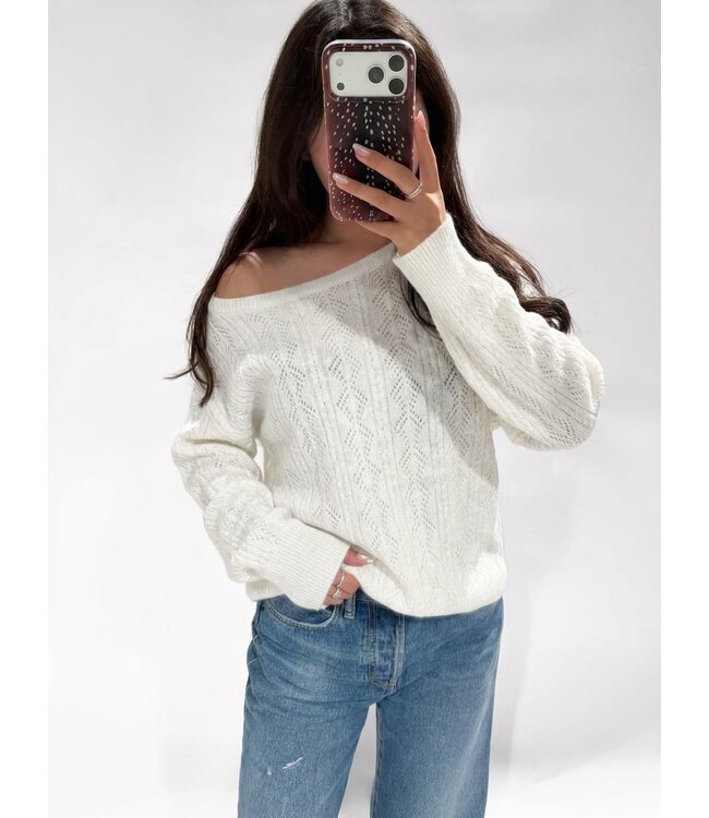 ZORA SWEATER - WHITE
