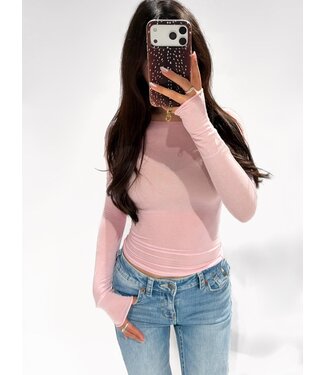 BASIC CASHMERE TOP - D28667 - PINK