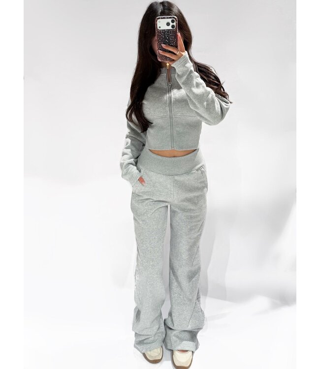 WIDE LEG JOGGER - RF0066 - GREY