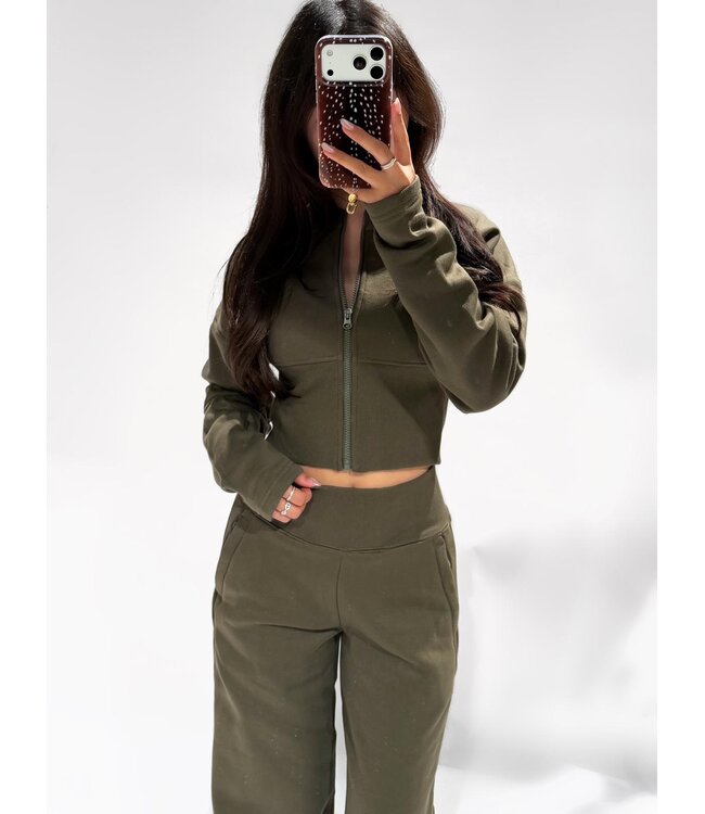 REDEFINED ZIP JERSEY - RF0065 - ARMY GREEN