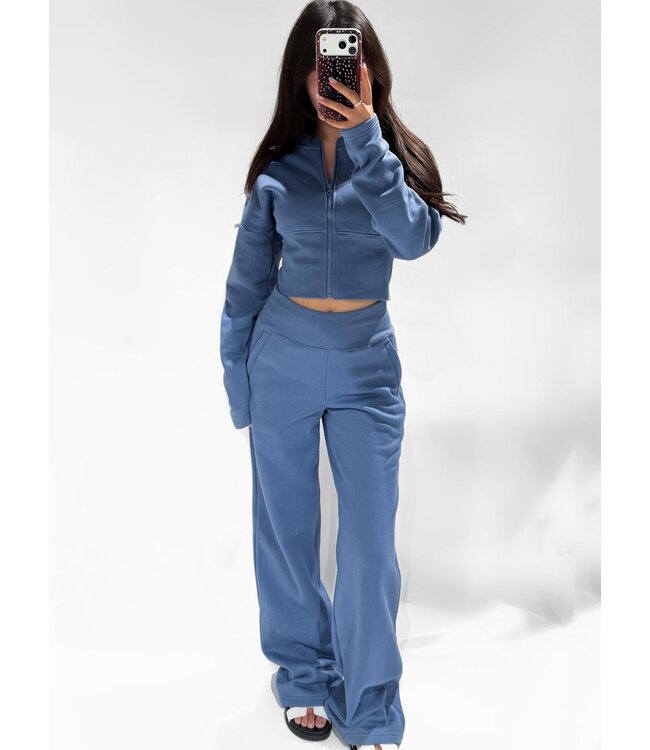 WIDE LEG JOGGER - RF0066 - DENIM